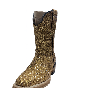 Bota Niña Gliter Dorada